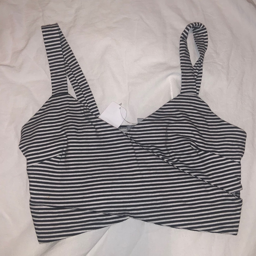 CROPPED STRIPED TANK